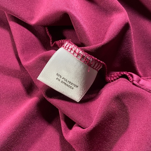 Peter Millar Mens Large Burgundy Golf Polo Shirt Performance Embroidered Logo - Picture 7 of 8